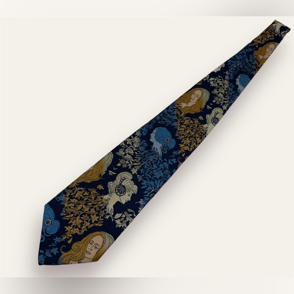 Macrae Vintage Floral Print Tie - Picture 5 of 6